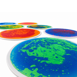 Sensory Liquid Floor Tile - Blue & Yellow