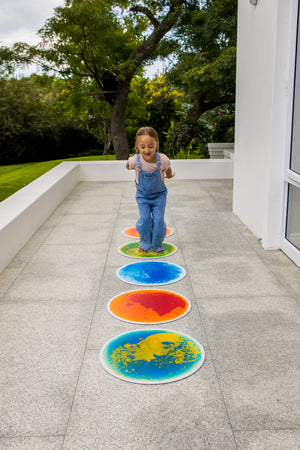 Sensory Liquid Floor Tile | Blue & White