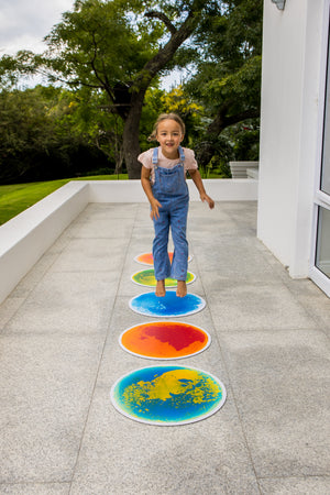 Sensory Liquid Floor Tile | Blue & White