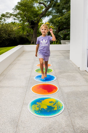 Sensory Liquid Floor Tile | Orange & Red