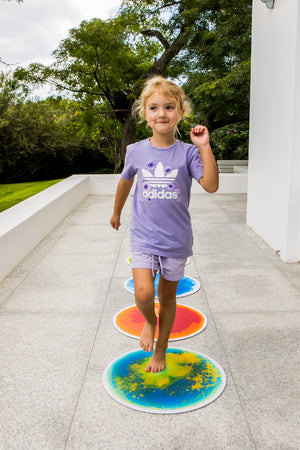 Sensory Liquid Floor Tile | Blue & White