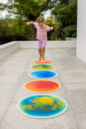 Sensory Liquid Floor Tile | Blue & White