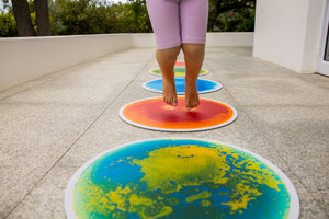 Sensory Liquid Floor Tile | Blue & White