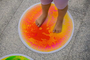 Sensory Liquid Floor Tile | Blue & White