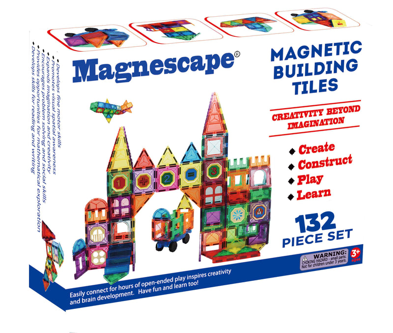 Magnescape™ Magnetic Tiles | 132pcs