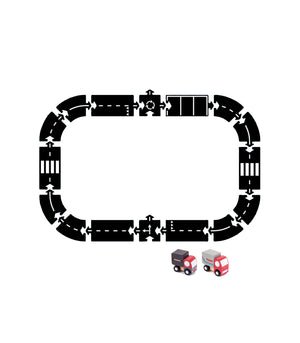 Kids flexible car track toy set | 16pcs