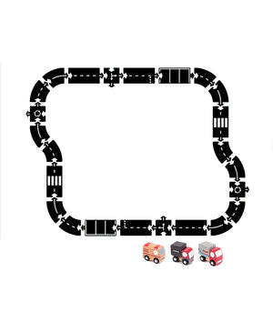 Kids flexible car track toy set | 24pcs