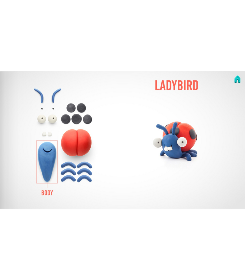 Hey Clay® Modelling Air-Dry Clay | Bugs with Fun Interactive App