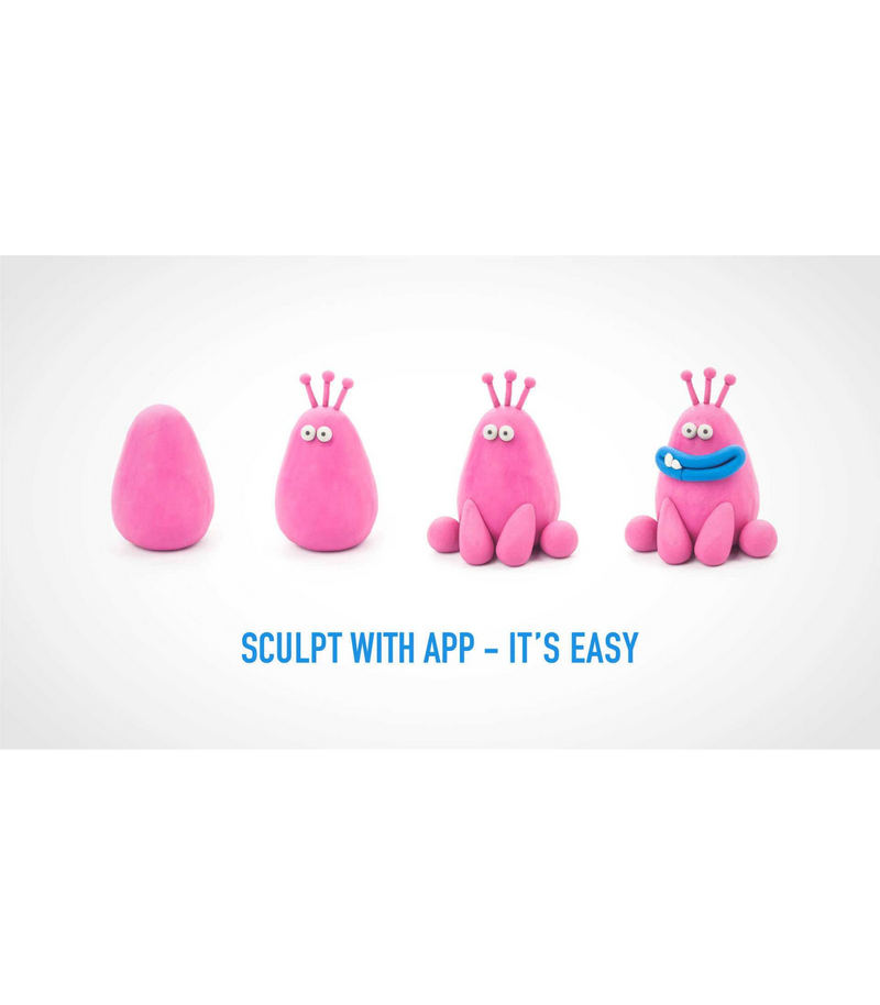 Hey Clay® Modelling Air-Dry Clay | Monsters with Fun Interactive App