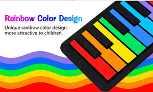 Electronic Kids Rollup Keyboard/Piano | Colourful