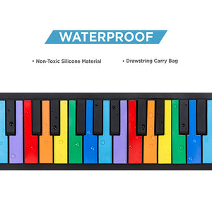 Electronic Kids Rollup Keyboard/Piano | Colourful