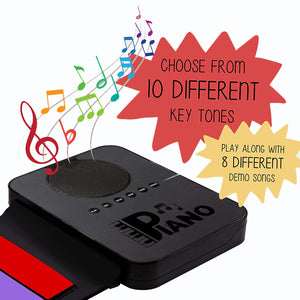 Electronic Kids Rollup Keyboard/Piano | Colourful