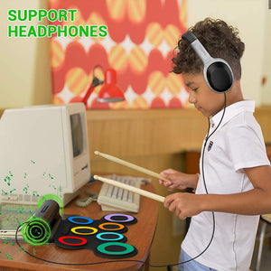 Electronic Kids Rollup Drum Set | Colourful