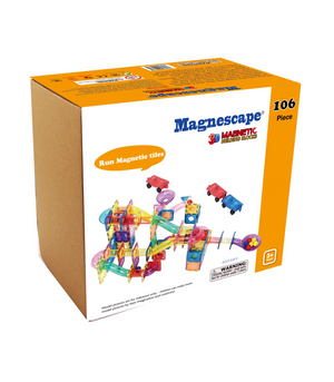 Magnescape™ Magnetic Tiles Run | 106pcs