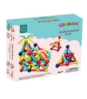 Wellbbplay® Magnetic Sticks | 128pc