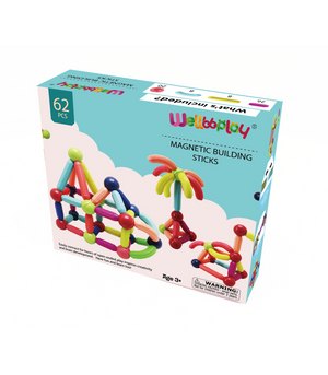 Wellbbplay® Magnetic Sticks | 62pc